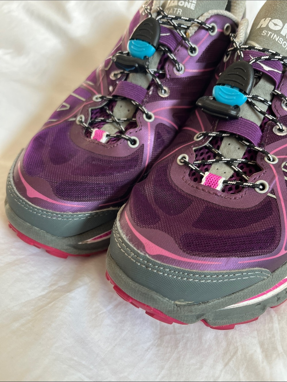 Hoka One One Stinson ATR purple trail running shoes outdoors athletic shoes - Picture 3 of 12
